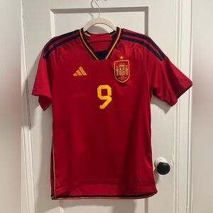 Adidas FC Barcelona Gavi #9 Youth Size 15/16 Soccer Jersey